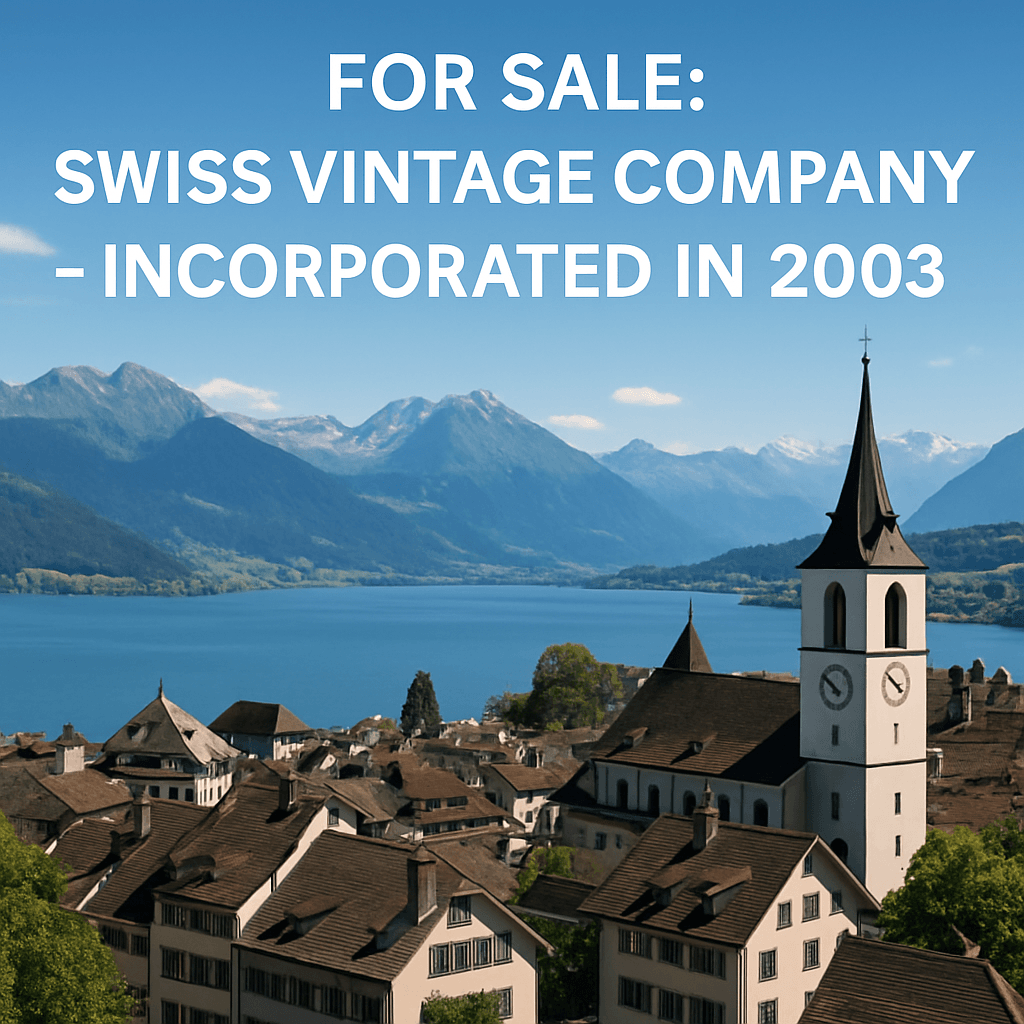 Swiss AG for Sale – Vintage Zug-Based (Inc. 2003)